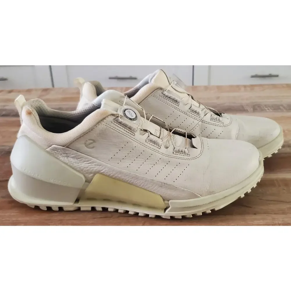 ECCO Biom 2.0 BOA Men's White Leather Walking Shoes Sneakers Size 45 US 11.5